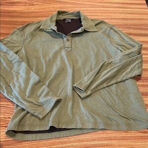 John varvados Men's Green Long Sleeve Shirt